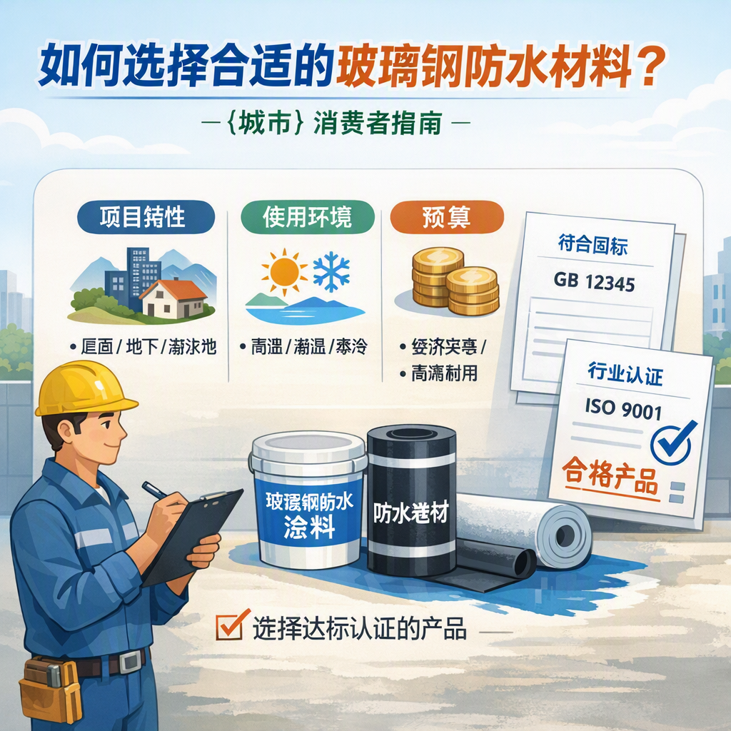 如何判定玻璃钢防水材料的合格标准？ 白城 消费者指南